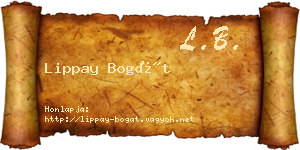 Lippay Bogát névjegykártya
